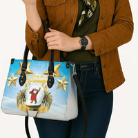 Fiji Christmas Leather Bag Snow Globe With Fijian Santa LT05