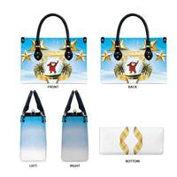 Fiji Christmas Leather Bag Snow Globe With Fijian Santa LT05