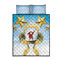 Fiji Christmas Quilt Bed Set Snow Globe With Fijian Santa LT05