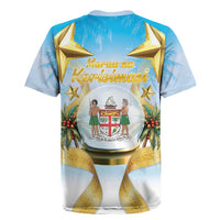 Fiji Christmas Rugby Jersey Snow Globe With Fijian Santa LT05