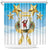 Fiji Christmas Shower Curtain Snow Globe With Fijian Santa LT05