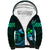 Personalised Hawaii Humuhumu Reef Triggerfish Sherpa Hoodie Turquoise With Plumeria LT05 Unisex Turquoise - Polynesian Pride