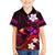 Personalised Hawaii Humuhumu Reef Triggerfish Kid Hawaiian Shirt Maroon With Plumeria LT05 Kid Maroon - Polynesian Pride