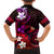 Personalised Hawaii Humuhumu Reef Triggerfish Kid Hawaiian Shirt Maroon With Plumeria LT05 - Polynesian Pride