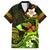 Personalised Hawaii Humuhumu Reef Triggerfish Family Matching Short Sleeve Bodycon Dress and Hawaiian Shirt Reggae With Plumeria LT05 Dad's Shirt - Short Sleeve Reggae - Polynesian Pride