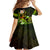 Personalised Hawaii Humuhumu Reef Triggerfish Kid Short Sleeve Dress Reggae With Plumeria LT05 - Polynesian Pride