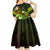 Personalised Hawaii Humuhumu Reef Triggerfish Kid Short Sleeve Dress Reggae With Plumeria LT05 - Polynesian Pride