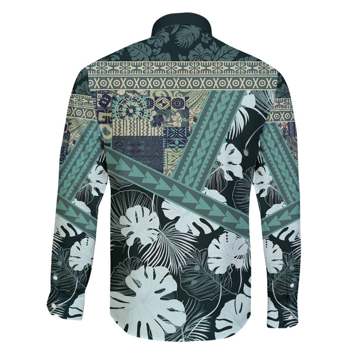 Hawaii Plant Kalo Family Matching Tank Maxi Dress and Hawaiian Shirt Hawaiian Tapa Pattern LT05 - Polynesian Pride