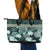 Hawaii Plant Kalo Leather Tote Bag Hawaiian Tapa Pattern LT05 - Polynesian Pride