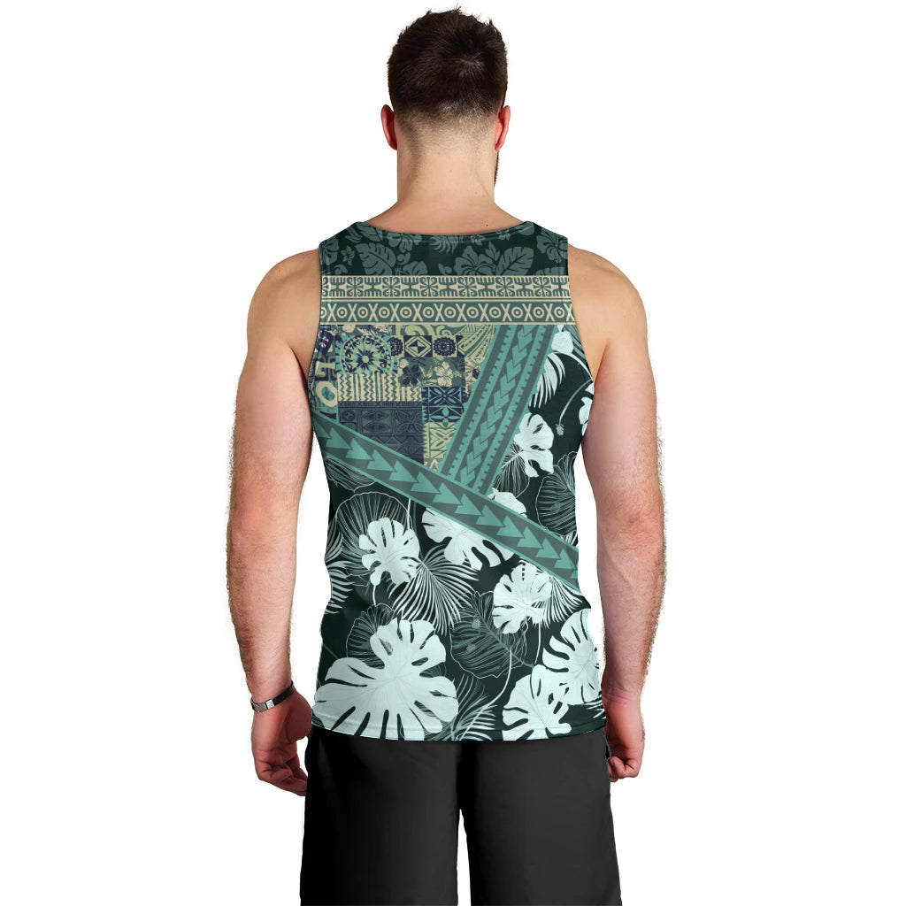 Hawaii Plant Kalo Men Tank Top Hawaiian Tapa Pattern LT05 - Polynesian Pride
