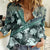 Hawaii Plant Kalo Women Casual Shirt Hawaiian Tapa Pattern LT05 Female Green - Polynesian Pride