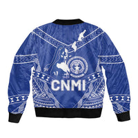 Northern Mariana Islands Bomber Jacket Chamorro Warrior Tribal Pattern LT05 - Polynesian Pride
