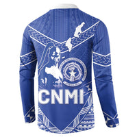 Northern Mariana Islands Button Sweatshirt Chamorro Warrior Tribal Pattern LT05 - Polynesian Pride