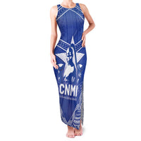 Northern Mariana Islands Family Matching Tank Maxi Dress and Hawaiian Shirt Chamorro Warrior Tribal Pattern