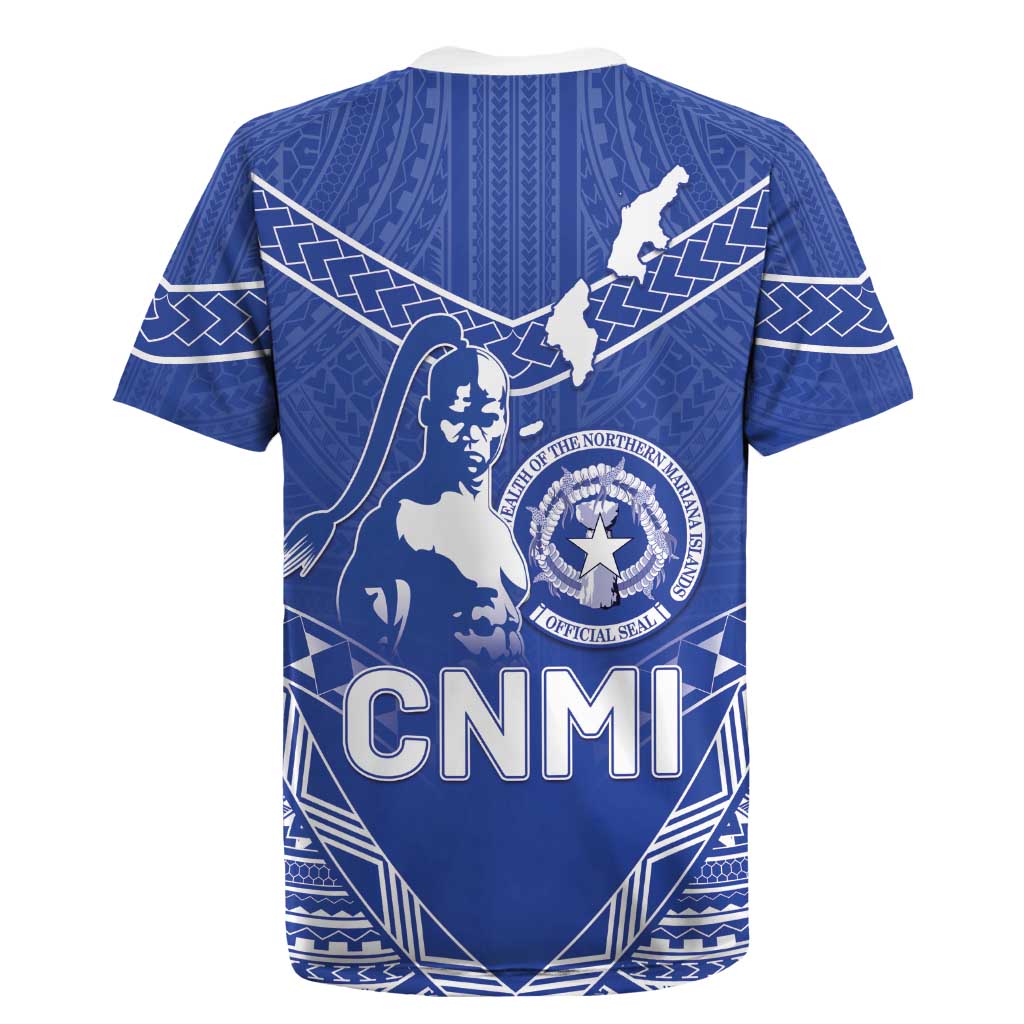Northern Mariana Islands Rugby Jersey Chamorro Warrior Tribal Pattern