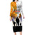 Australia And New Zealand ANZAC Day Family Matching Long Sleeve Bodycon Dress and Hawaiian Shirt Lest We Forget LT05 Mom's Dress Yellow - Polynesian Pride