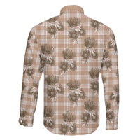 Brown Palaka Hawaii Family Matching Puletasi and Hawaiian Shirt Hawaiian Lehua Blossoms LT05 - Polynesian Pride