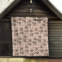 Brown Palaka Hawaii Quilt Hawaiian Lehua Blossoms LT05 - Polynesian Pride