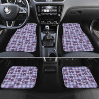 Purple Palaka Hawaii Car Mats Hawaiian Lehua Blossoms