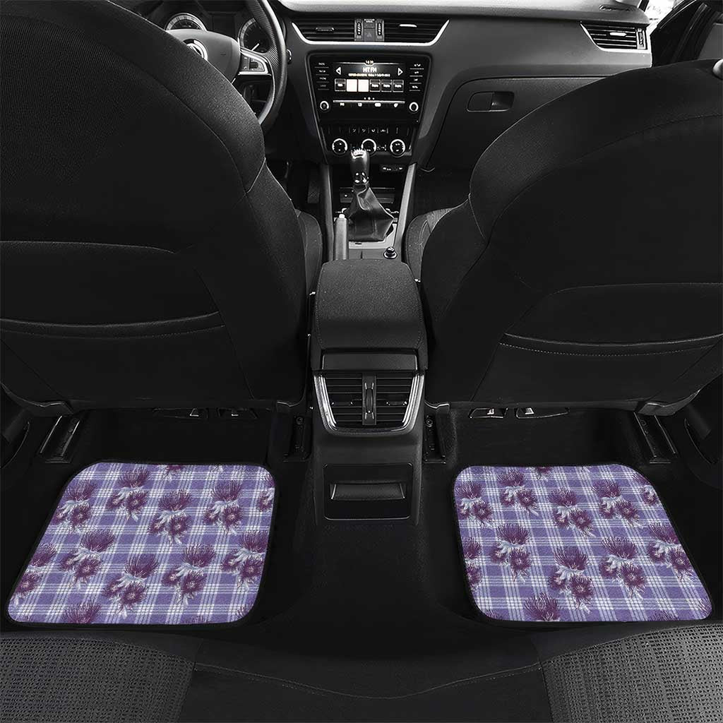 Purple Palaka Hawaii Car Mats Hawaiian Lehua Blossoms