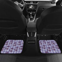 Purple Palaka Hawaii Car Mats Hawaiian Lehua Blossoms