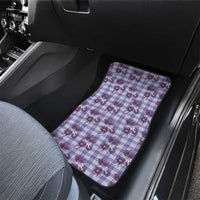 Purple Palaka Hawaii Car Mats Hawaiian Lehua Blossoms