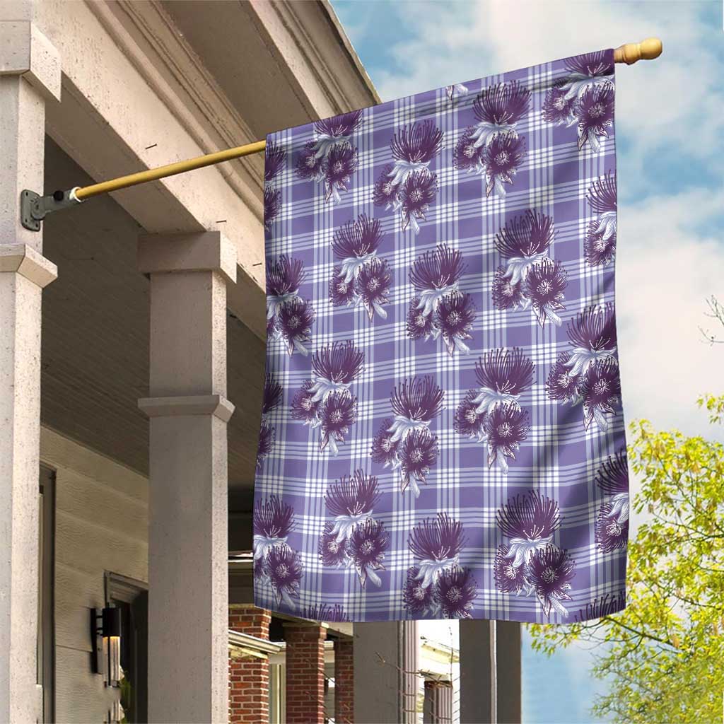 Purple Palaka Hawaii Garden Flag Hawaiian Lehua Blossoms