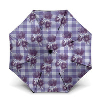 Purple Palaka Hawaii Umbrella Hawaiian Lehua Blossoms LT05 One Size Folded 11.42 inch Opened Diameter 37.4 inch Purple - Polynesian Pride