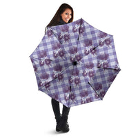 Purple Palaka Hawaii Umbrella Hawaiian Lehua Blossoms LT05 - Polynesian Pride
