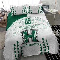 Custom Hawaii Football Bedding Set Rainbow Warriors Kakau Pattern LT05 - Polynesian Pride