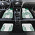 Custom Hawaii Football Car Mats Rainbow Warriors Kakau Pattern LT05 Set 4pcs White - Polynesian Pride