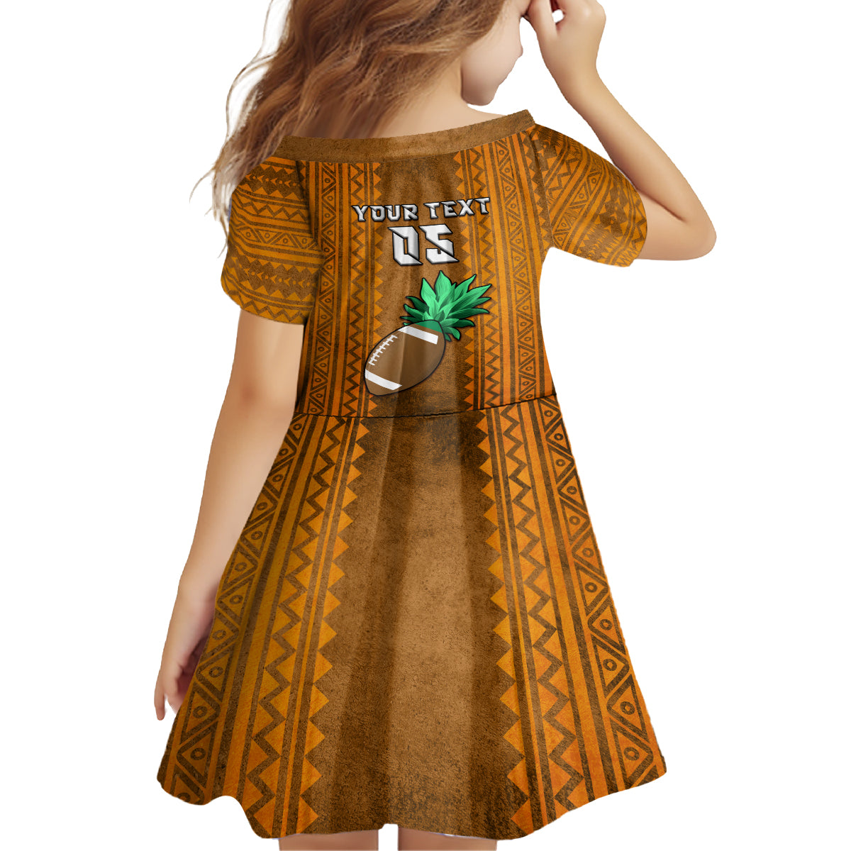 Custom Hawaii Honolulu Football Bowl Family Matching Long Sleeve Bodycon Dress and Hawaiian Shirt Simple Style LT05 - Polynesian Pride