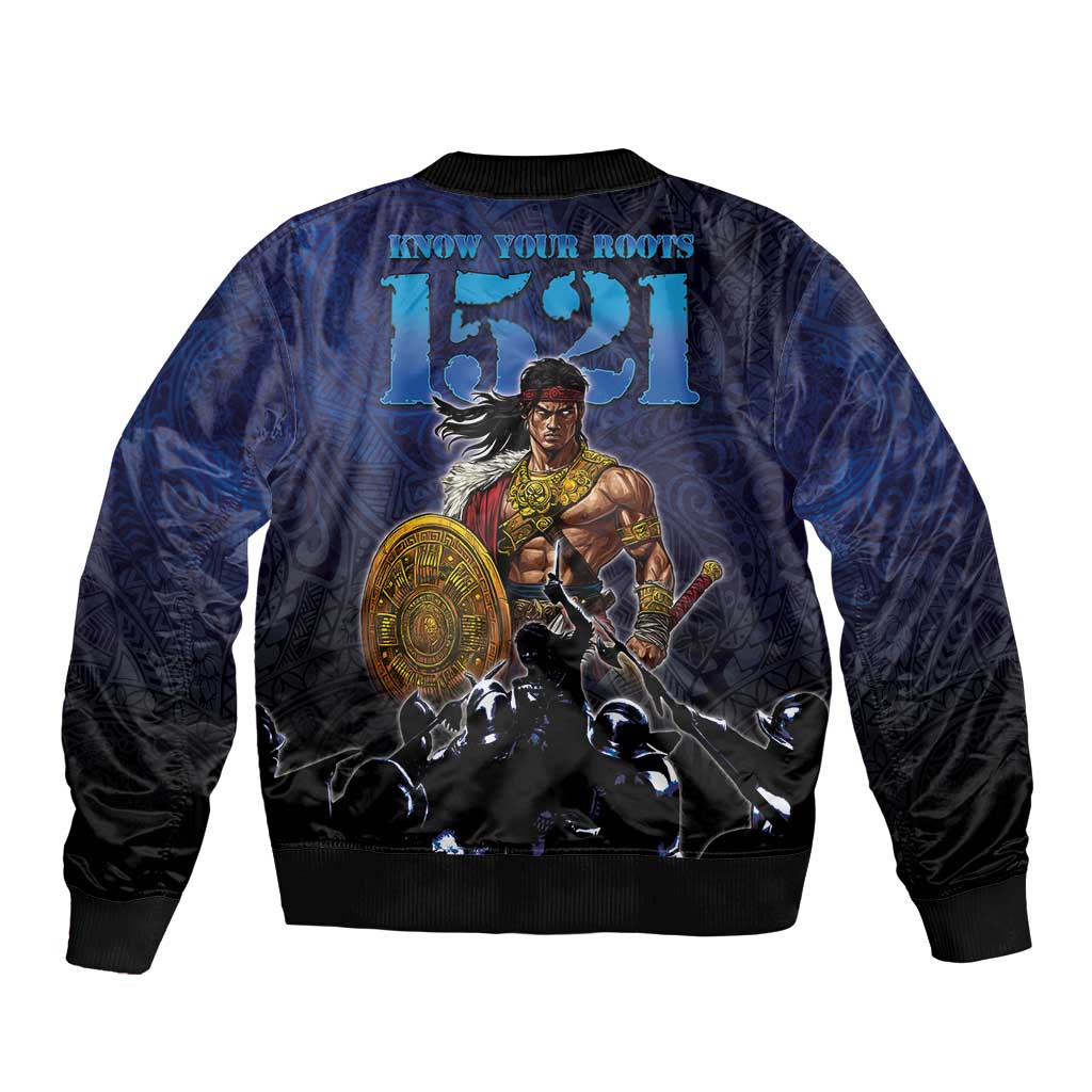 Philippines The First Hero Bomber Jacket Lapu Lapu Know Your Roots LT05 - Polynesian Pride