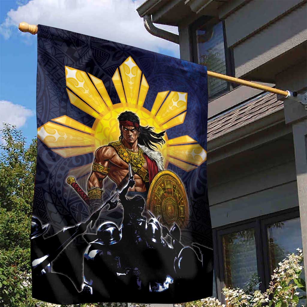 Philippines The First Hero Garden Flag Lapu Lapu Know Your Roots LT05 - Polynesian Pride