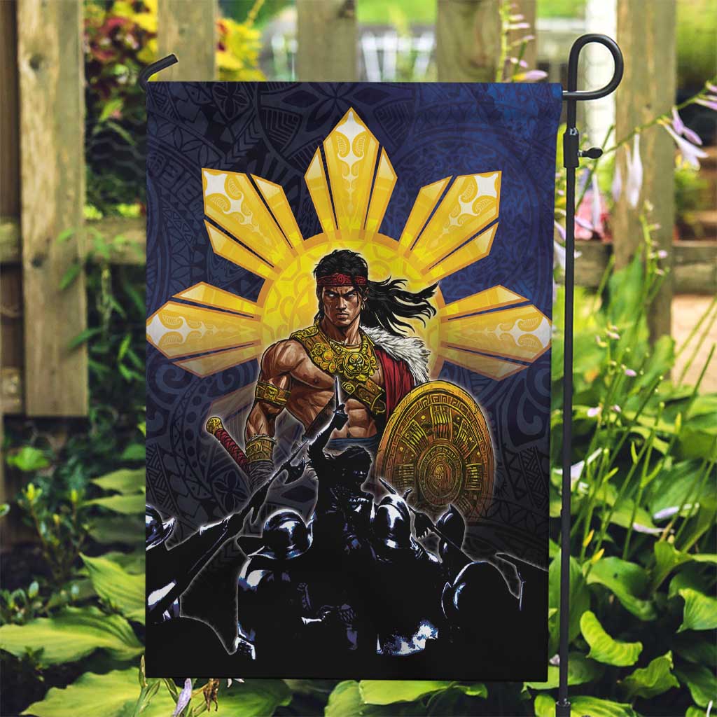 Philippines The First Hero Garden Flag Lapu Lapu Know Your Roots LT05 Garden Flag Navy - Polynesian Pride