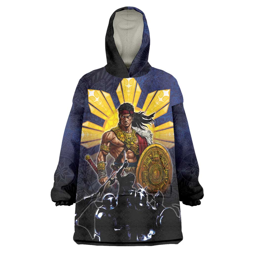 Philippines The First Hero Wearable Blanket Hoodie Lapu Lapu Know Your Roots