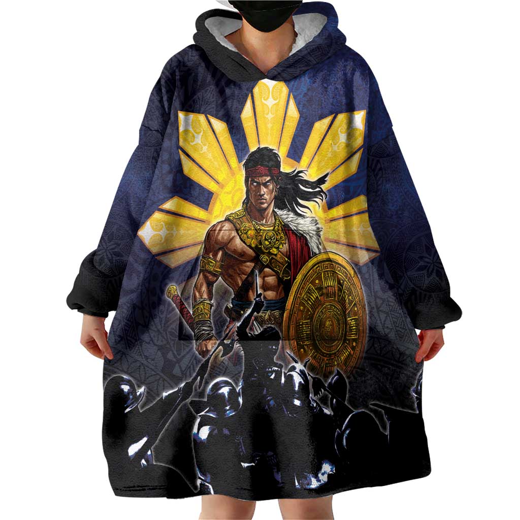 Philippines The First Hero Wearable Blanket Hoodie Lapu Lapu Know Your Roots