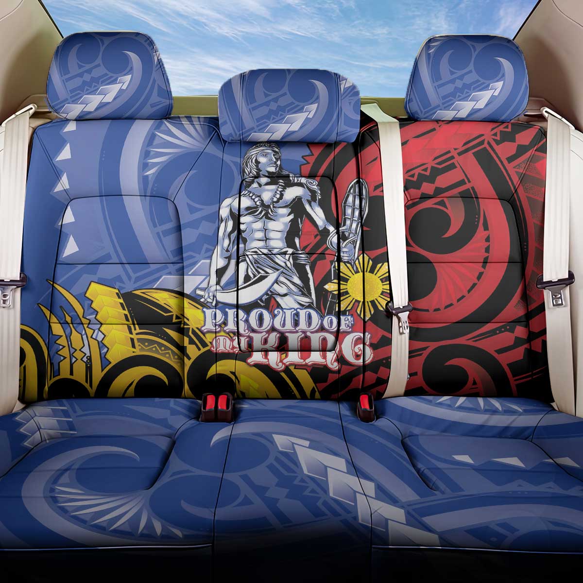 Philippines Lapu-Lapu Back Car Seat Cover Proud Of My King