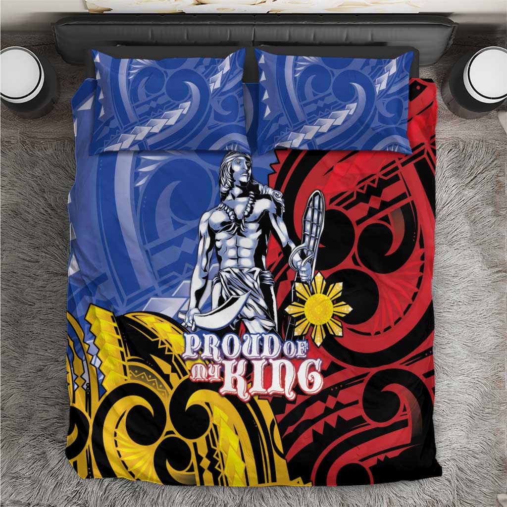 Philippines Lapu-Lapu Bedding Set Proud Of My King LT05 Blue - Polynesian Pride