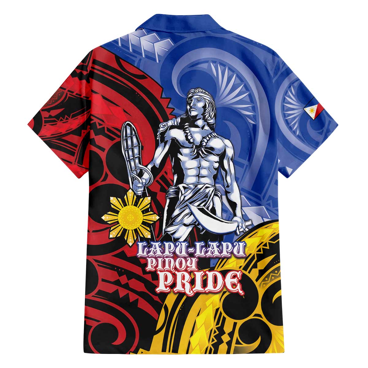 Philippines Lapu-Lapu Family Matching Off The Shoulder Long Sleeve Dress and Hawaiian Shirt Proud Of My King LT05 - Polynesian Pride