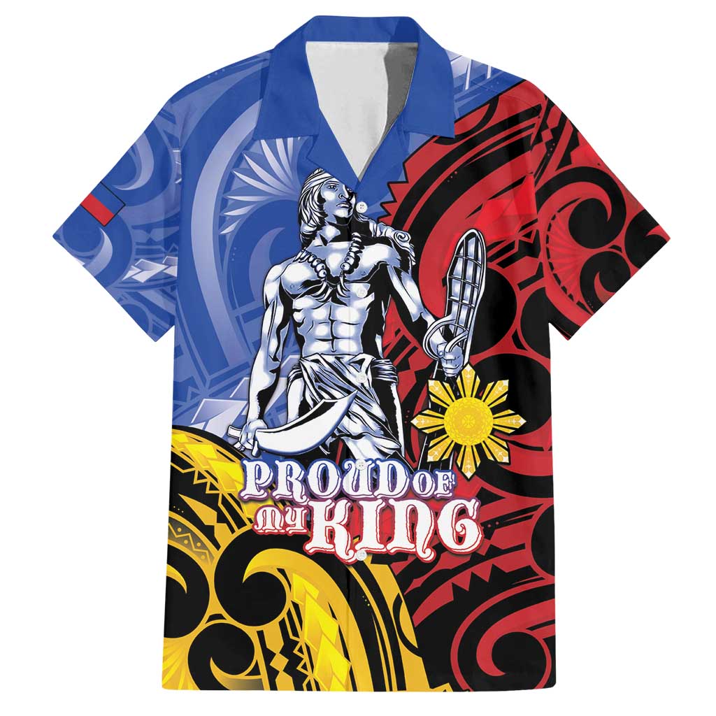 Philippines Lapu-Lapu Family Matching Off Shoulder Short Dress and Hawaiian Shirt Proud Of My King