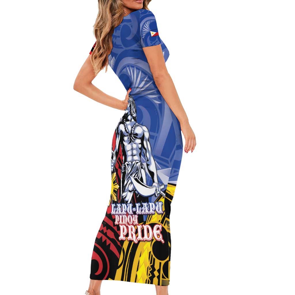 Philippines Lapu-Lapu Family Matching Short Sleeve Bodycon Dress and Hawaiian Shirt Proud Of My King