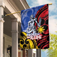 Philippines Lapu-Lapu Garden Flag Proud Of My King LT05 House Flag Blue - Polynesian Pride