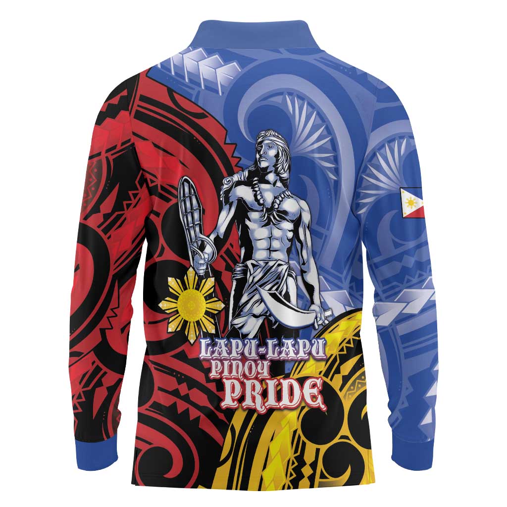 Philippines Lapu-Lapu Long Sleeve Polo Shirt Proud Of My King