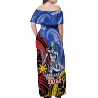 Philippines Lapu-Lapu Off Shoulder Maxi Dress Proud Of My King