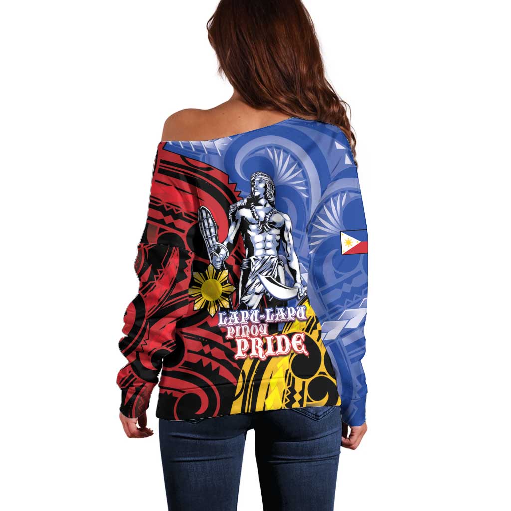 Philippines Lapu-Lapu Off Shoulder Sweater Proud Of My King