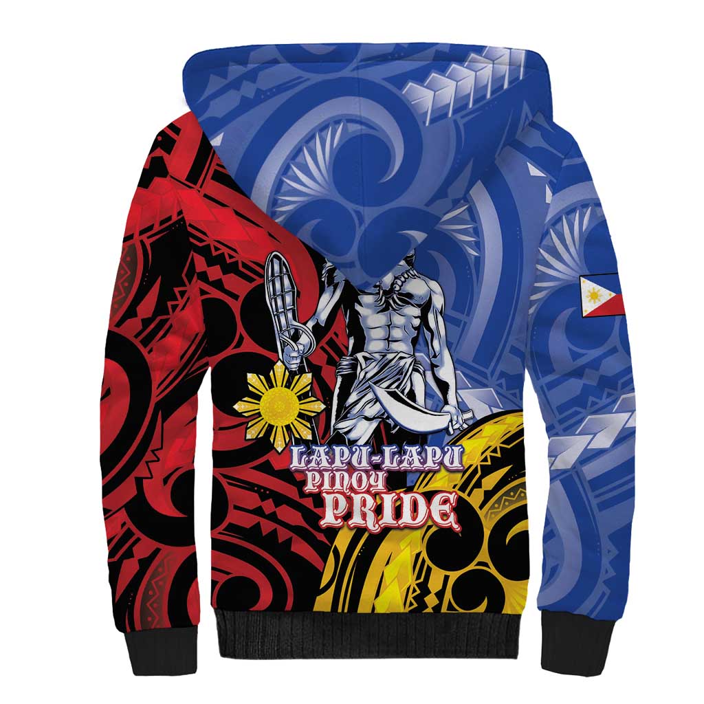 Philippines Lapu-Lapu Sherpa Hoodie Proud Of My King LT05 - Polynesian Pride