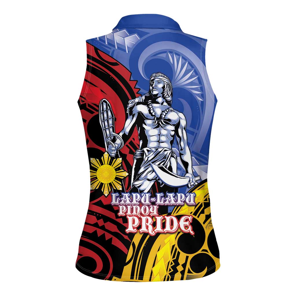 Philippines Lapu-Lapu Women Sleeveless Polo Shirt Proud Of My King