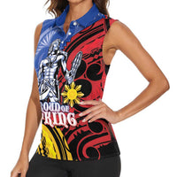 Philippines Lapu-Lapu Women Sleeveless Polo Shirt Proud Of My King