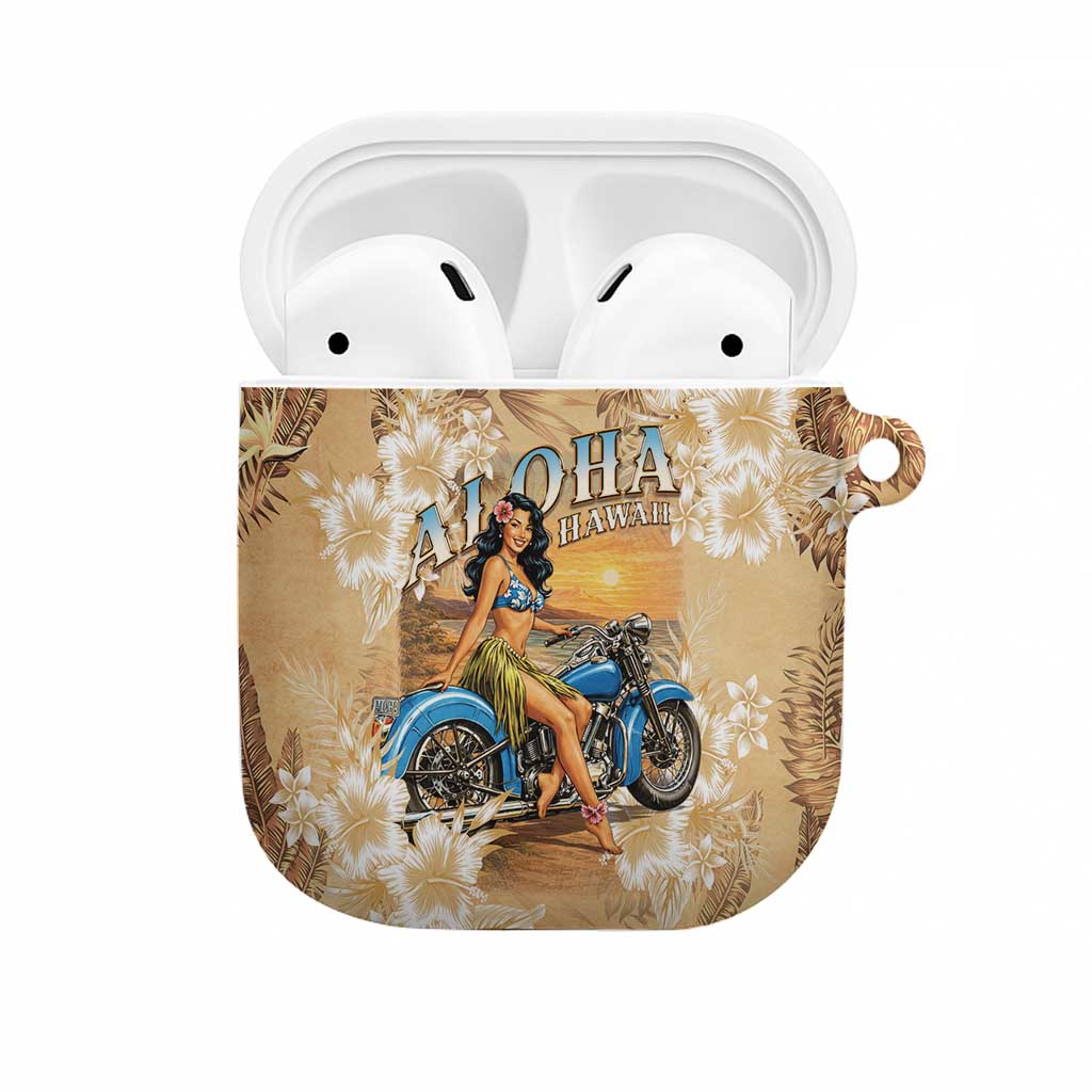 Aloha Hawaii Biker AirPods Case Ride To Paradise